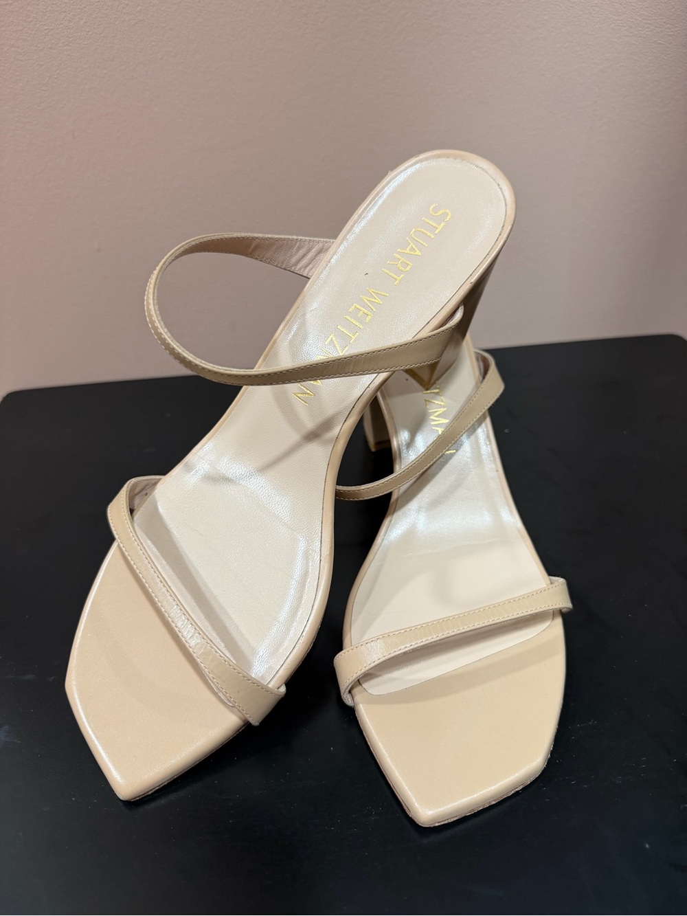 Stuart Weitzman Aleena 50 Slip On Strap Sandals